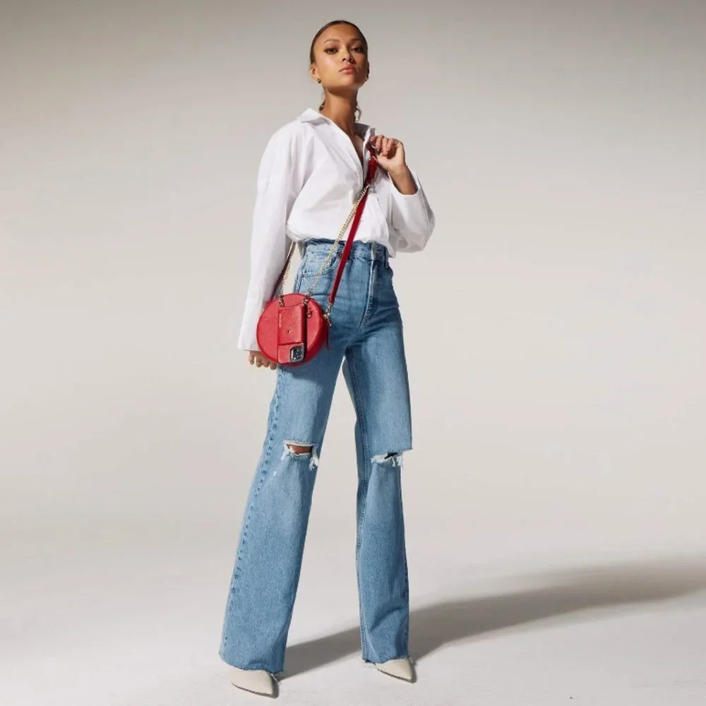 Bandolier round crossbody